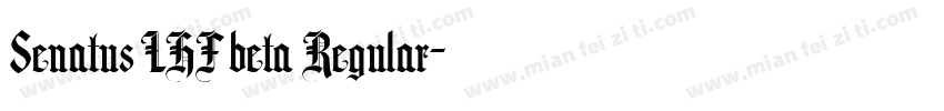 Senatus LHF beta Regular字体转换